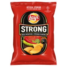 Lay's Strong Fried Potato Chips Flavoured with Chili & Lime 65g