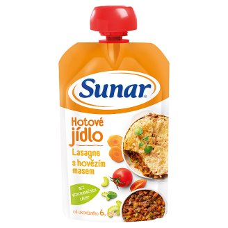 Sunárek Hotové jídlo lasagne s hovězím masem 120g