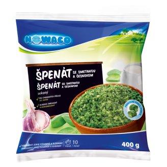 Nowaco Špenát se smetanou a česnekem 400g