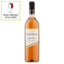 Víno Mikulov Frankovka jakostní víno odrůdové suché růžové 0,75l