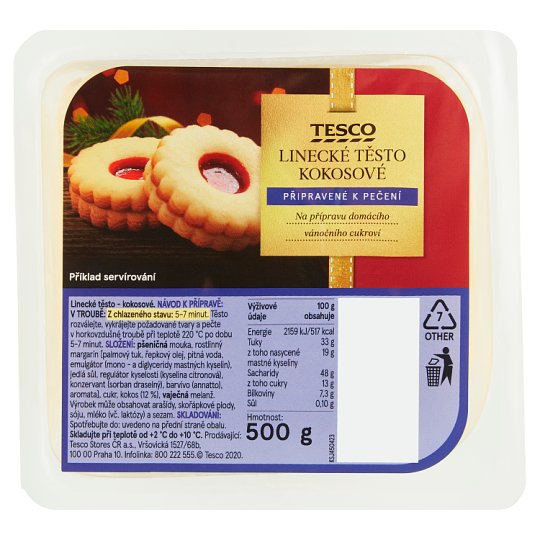 Tesco Linz Coconut Dough 500g