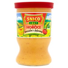 Snico Mustard with Hot Peppers 180g