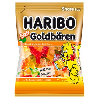 Haribo Goldbären želé cukrovinky s ovocnou šťávou z koncentrátu 175g