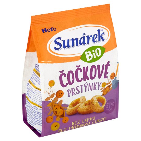 Sunárek Bio čočkové prstýnky 50g