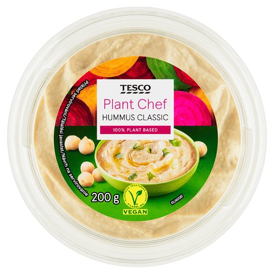 Tesco Plant Chef Hummus Classic G Tesco Groceries