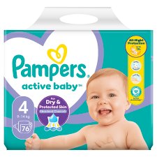 Pampers Active Baby Size 4, Nappies,9kg - 14kg