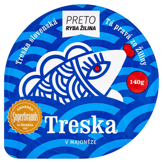 Ryba Žilina Preto Treska v majonéze 140g