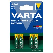 VARTA Recharge Accu Power AAA NiMH nabíjecí baterie 800mAh 4 ks