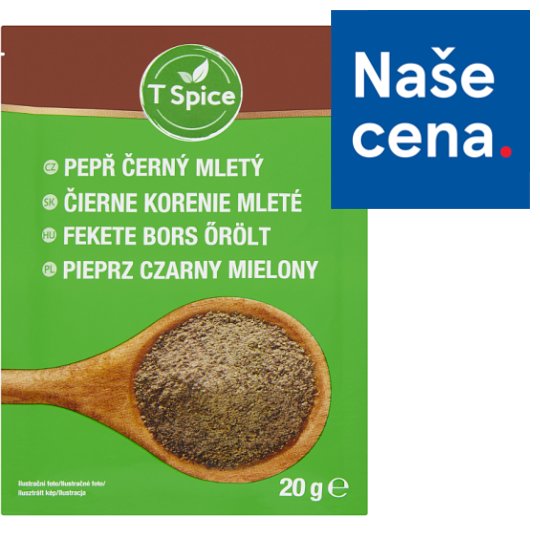 T Spice Pepř černý mletý 20g
