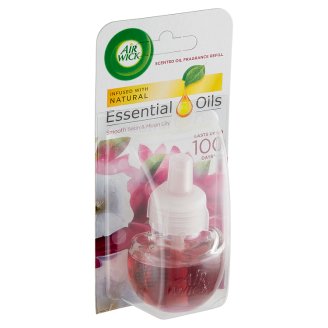 Air Wick Essential Oils Tekutá náplň do elektrického přístroje - jemný satén a měsíční lilie 19ml