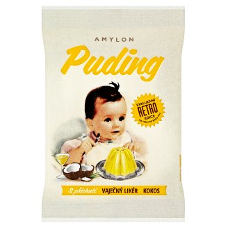 Amylon RETRO Puding s příchutí vaječný likér kokos v prášku 40g