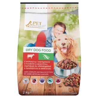 Tesco Pet Specialist Kompletní krmivo pro dospělé psy s hovězím a zeleninou 2kg