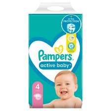 Pampers Active Baby Plenky Velikost 4 X132, 9kg - 14kg
