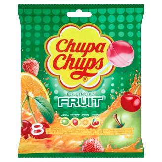 Chupa Chups Směs dropsů s ovocnými dřeněmi 8 x 12g