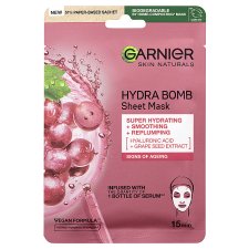 Garnier Skin Naturals Anti-Aging Tissue Mask with Grape Extract, 28 g