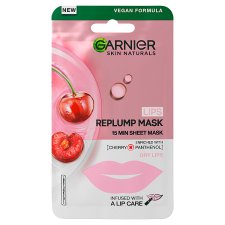 Garnier Skin Naturals Lips Replump Tissue Mask with Cherry extract, 5 g