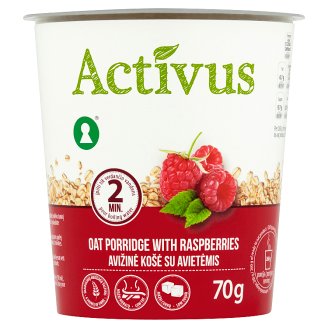 Activus Instantní ovesná kaše s malinami 70g