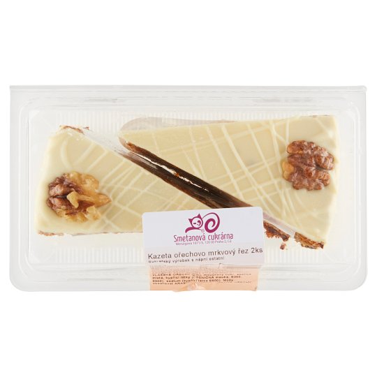 Smetanová Cukrárna Cassette Nut & Carrot Cake 2 pcs 320g