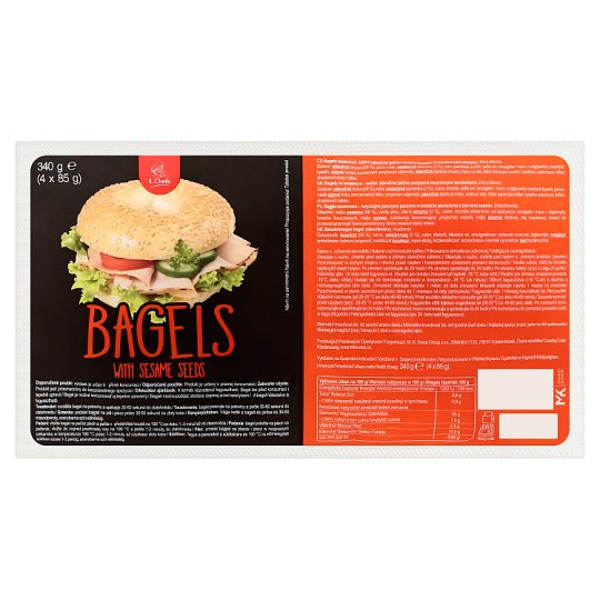 L´Chefs Bagels sezamové 4 x 85g