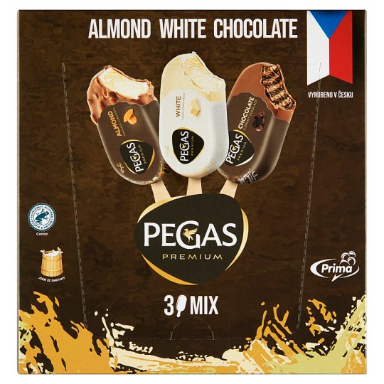 Prima Pegas Premium Almond White Chocolate mix 3 ks 217g