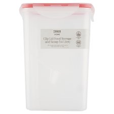 Tesco Home Clip Lid Food Storage and Scoop 5.4 L