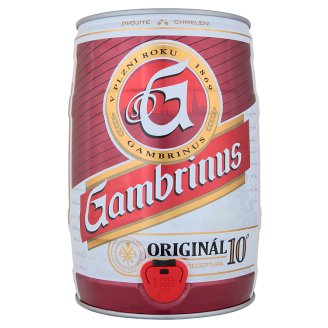Gambrinus Originál 10 pivo výčepní světlé soudek 5l