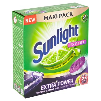 Sunlight All in 1 Extra Power Citrus Tablety do myčky nádobí 52 ks 910g