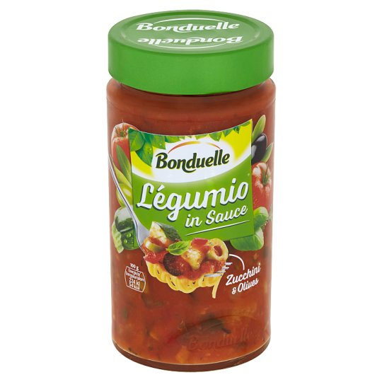 Bonduelle Légumio Směs zeleniny s cuketou připravená v omáčce s olivami 460g