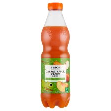 Tesco Carrot, Apple, Peach zeleninovo-ovocný nápoj 900ml