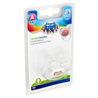 Canpol Babies Šidítko silikonové, třešinka A 0-6m