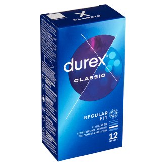 Durex Classic easy-on kondomy s lubrikantem 12 ks