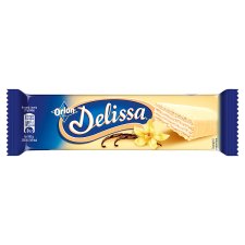 ORION Delissa Wafer with Vanilla Filling Dipped in White Glaze 30g