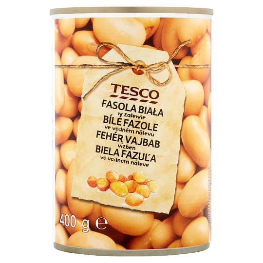 Tesco Bílé fazole ve vodném nálevu 400g