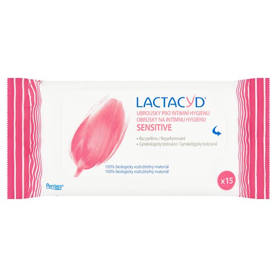 Lactacyd Sensitive Intimate Cleansing Wipes 15 pcs
