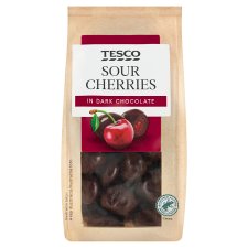 Tesco Sour Cherries in Dark Chocolate 120g