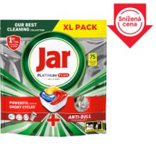 Jar Platinum Plus All in One Dishwasher Tablets Lemon, 75 Tablets