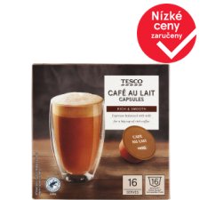 Tesco Café Au Lait Capsules 16 x 10g (160g)