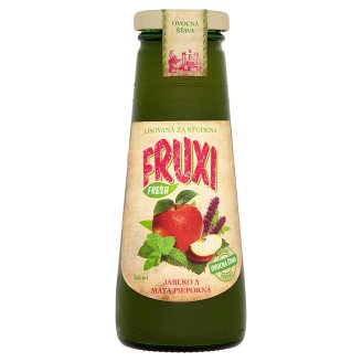 Fruxi Fresh Šťáva z čerstvě lisovaných jablek s extraktem máty peprné 250ml