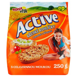 Bona Vita Active Křehké rohlíčky s celozrnnou moukou 250g