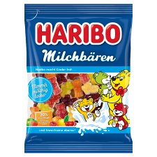 Haribo Milchbären Fruit Jelly with Skimmed Milk Powder and Fruit Juice from Concentrates 160g