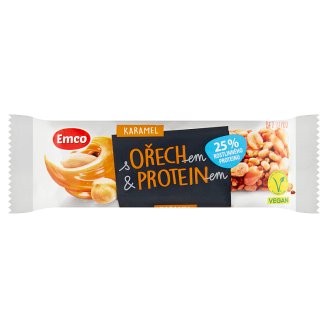 Emco Tyčinka s ořechem & proteinem karamel 40g