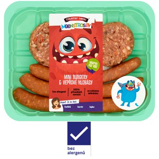 Country Menu Moonstrosity Mini burgery & vepřové klobásy 0,250kg