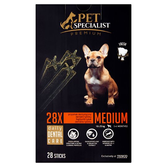 Tesco Pet Specialist Medium Daily Dental Care 28 pcs 720g Tesco Groceries