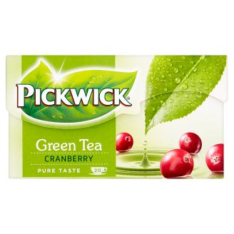 Pickwick Zelený čaj aromatizovaný s brusinkou 20 x 1,5g