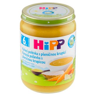 HiPP Bio kuřecí polévka s pšeničnou krupicí 190g