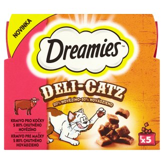 Dreamies Deli-Catz 80% hovězího 5 x 5g