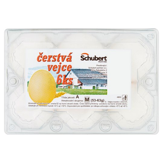 Schubert Čerstvá vejce 6 ks