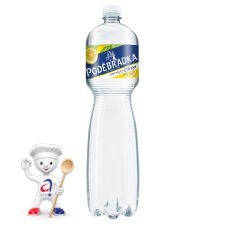 Poděbradka Lightly Carbonated Mineral Water with Lemon Flavour 1.5L