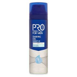 Tesco Pro Formula For Men Sensitive gel na holení 200ml