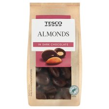 Tesco Almonds in Dark Chocolate 120g